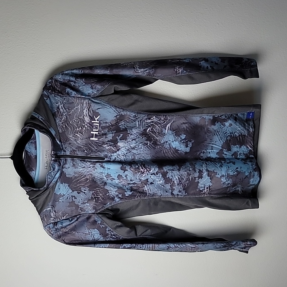 Huk Icon X Women’s Performance Fishing Hoodie Camo Long Sleeve Shirt Size XS - Picture 2 of 6
